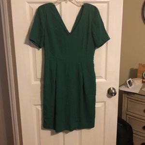 Emerald green wiggle dress
